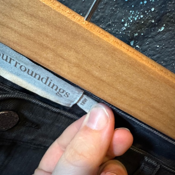 Women’s Soft Surroundings Black Bootcut Jeans Size 18W - Picture 3 of 4